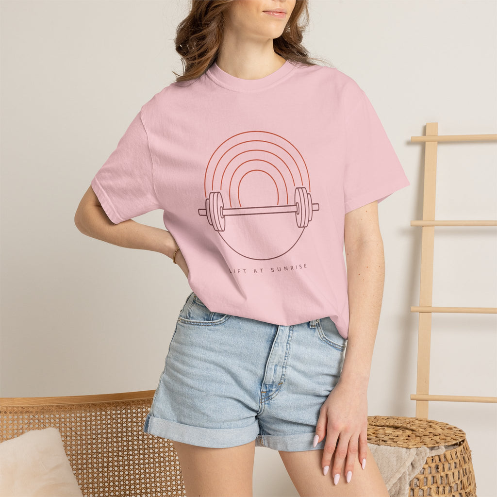 Fitness Rainbow T-Shirt — Live At Sunrise Barbell Graphic Tee