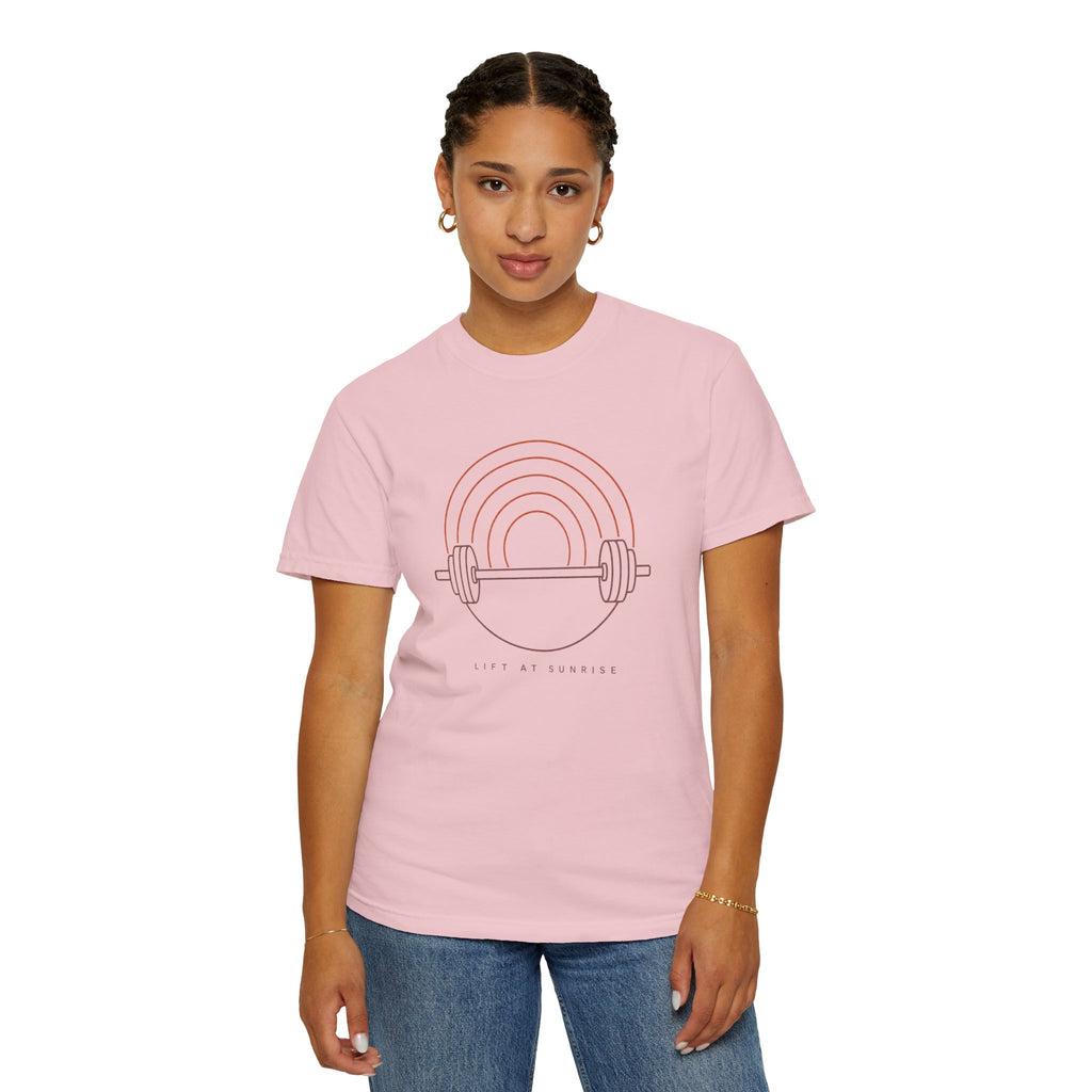 Fitness Rainbow T-Shirt — Live At Sunrise Barbell Graphic Tee