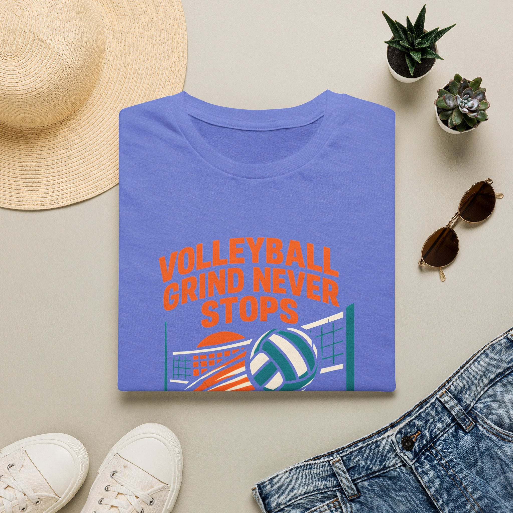 Volleyball Grind Never Stops T-Shirt