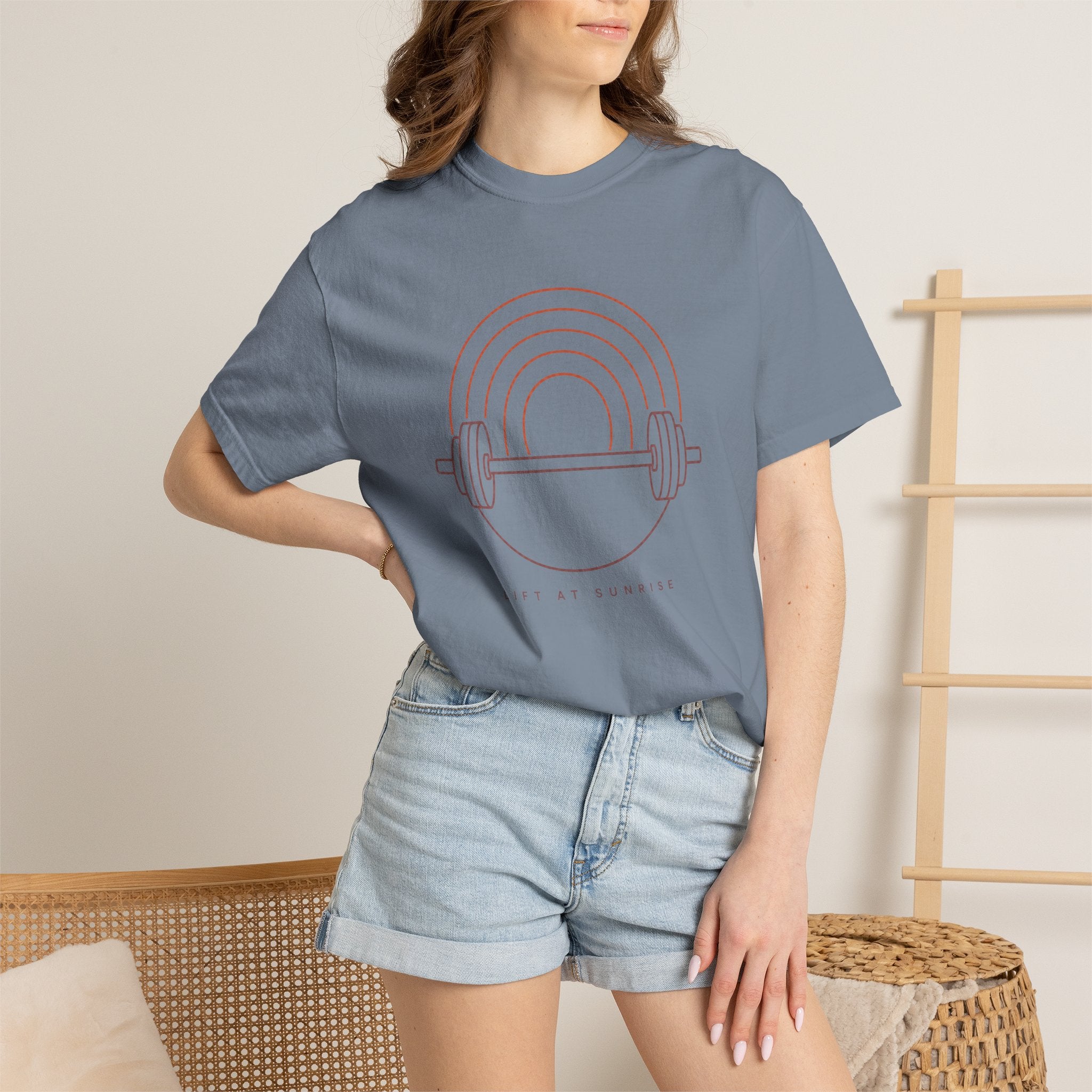 Fitness Rainbow T-Shirt — Live At Sunrise Barbell Graphic Tee