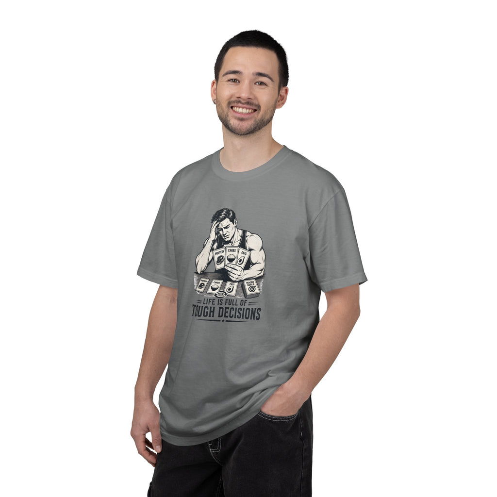 T-Shirt “Life Is Full of Tough Decisions” Funny Card-Player Graphic Tee