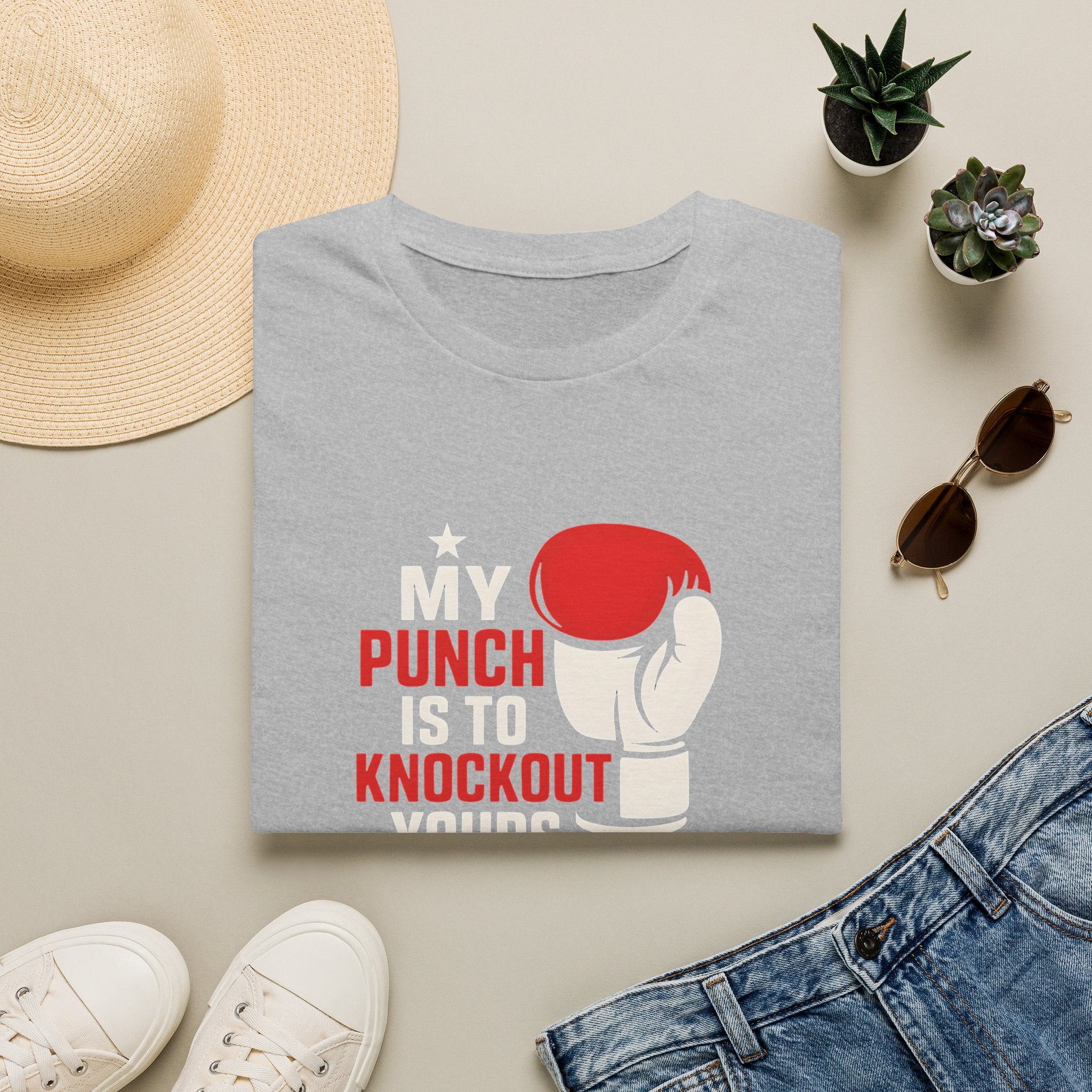 Knockout Punch Slogan T-Shirt
