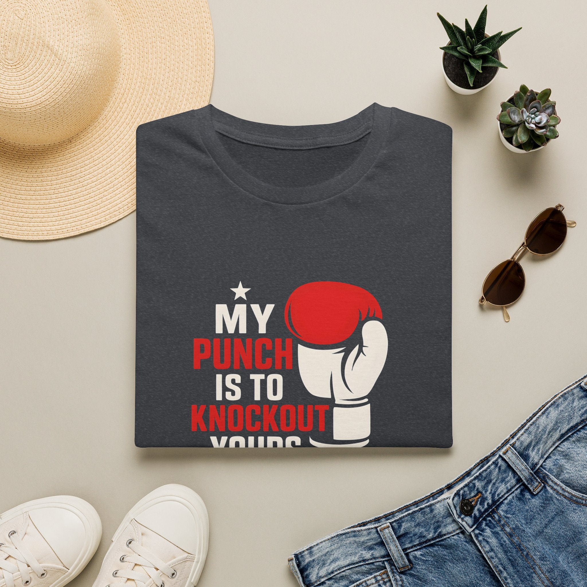 Knockout Punch Slogan T-Shirt
