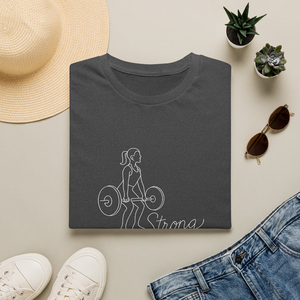 Girl lifting weights T-Shirt