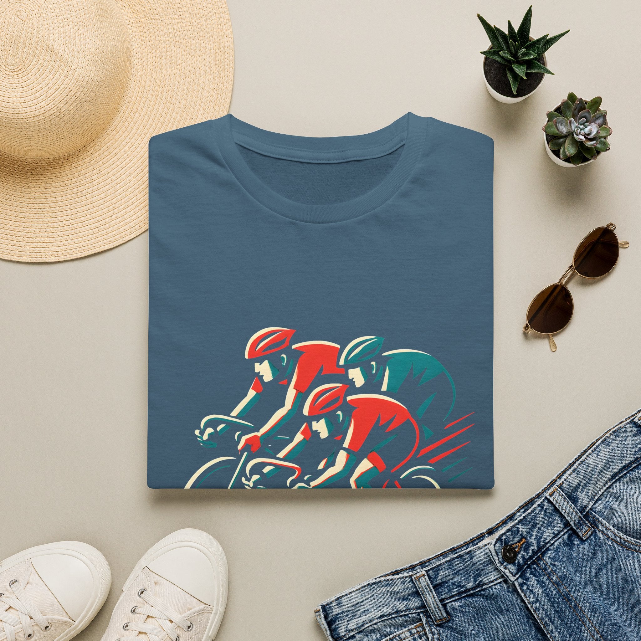 Cyclists Racing Scene T-Shirt
