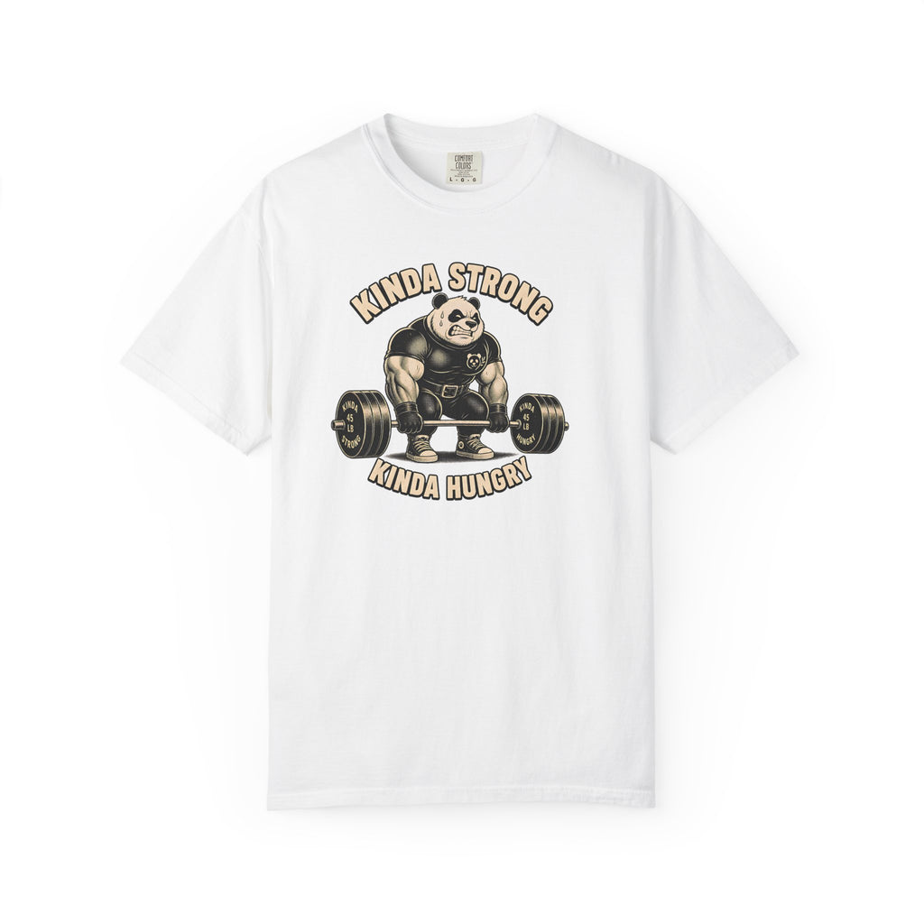 "Kinda Strong Kinda Hungry" Panda Weightlifting Gym Tee