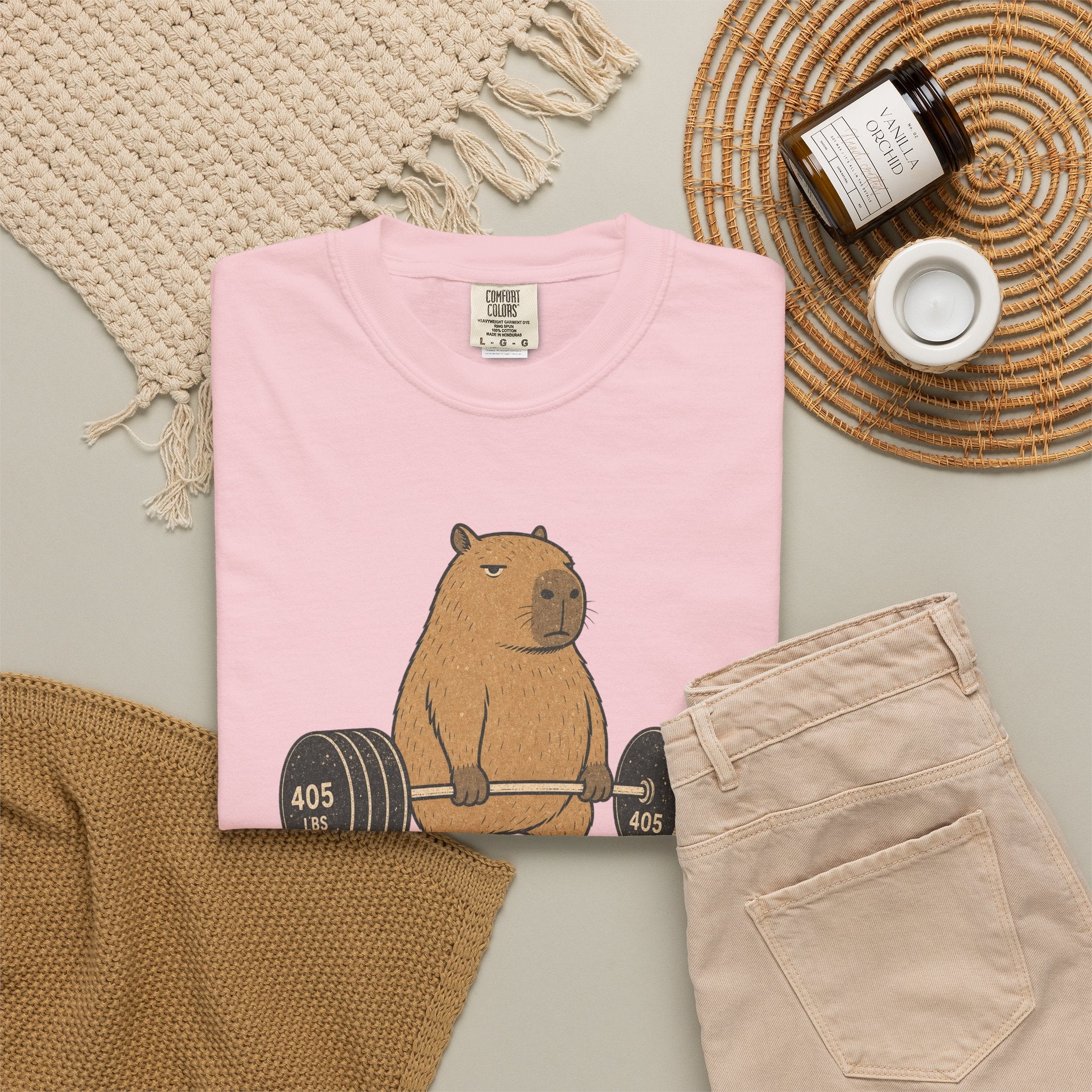 Bear Lifting Barbell T-Shirt — "Zero Days Off (Emotionally)" Gym Humor Tee