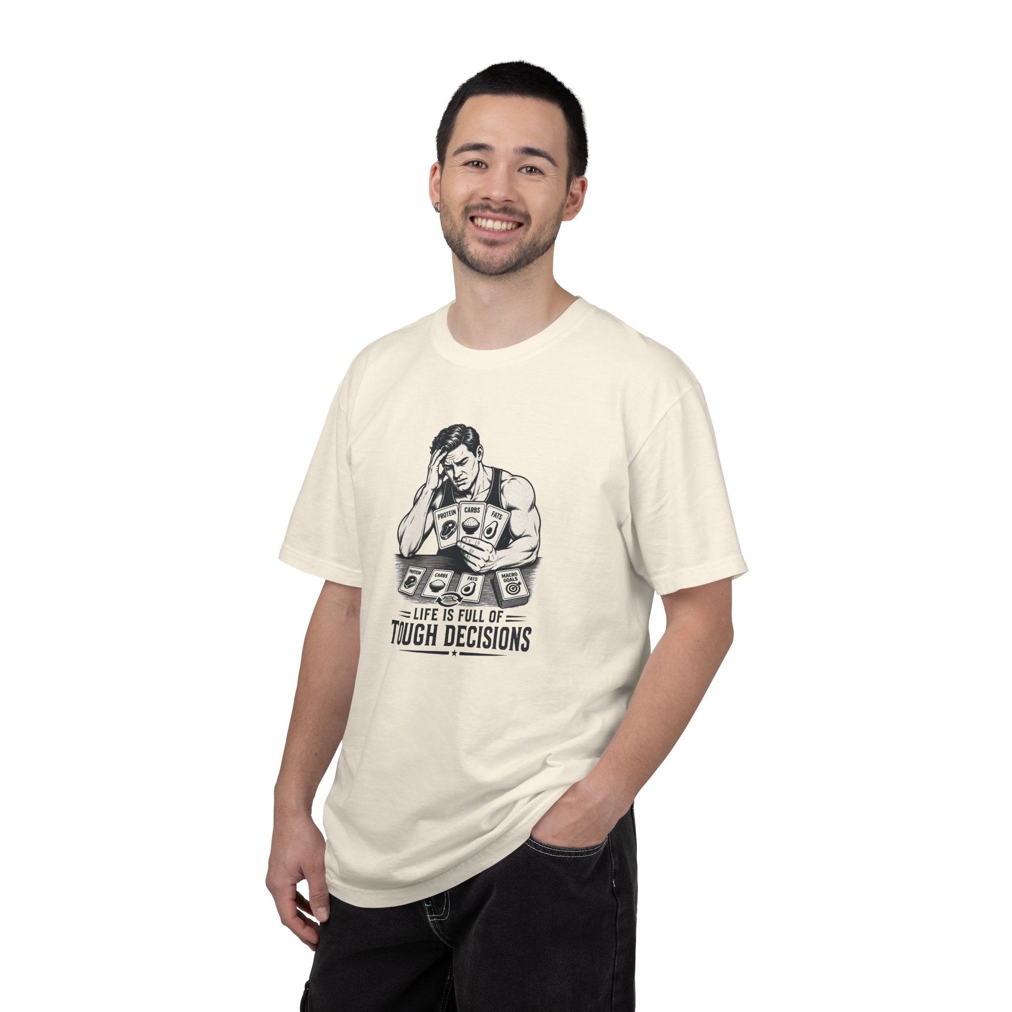 T-Shirt “Life Is Full of Tough Decisions” Funny Card-Player Graphic Tee
