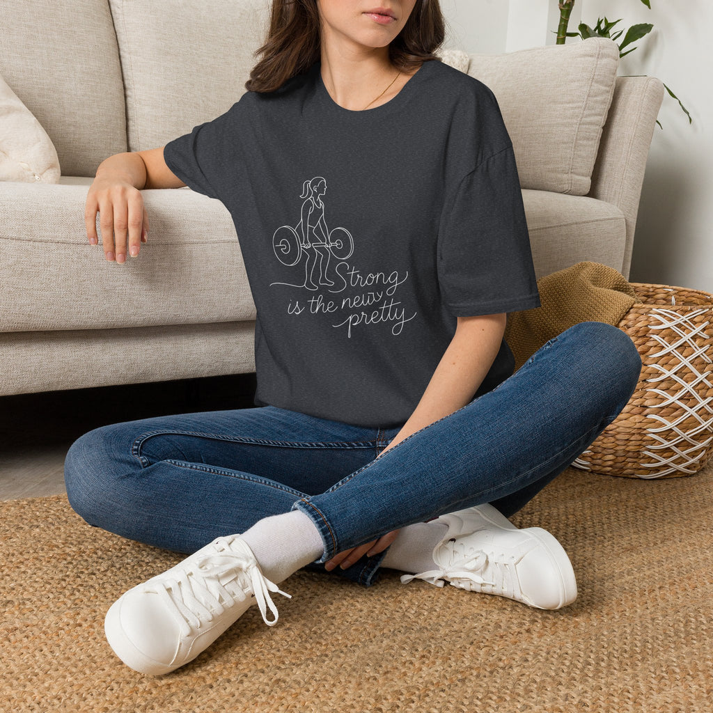 Girl lifting weights T-Shirt