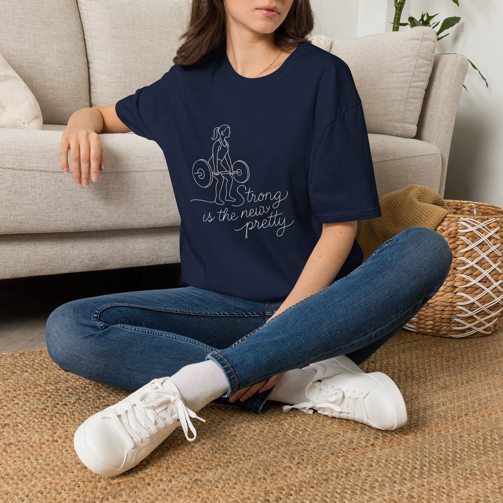 Girl lifting weights T-Shirt