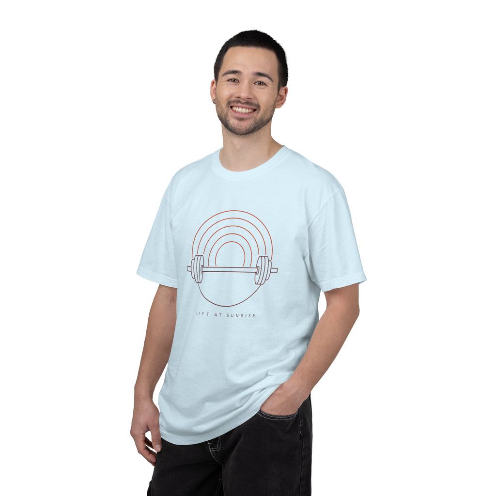 Fitness Rainbow T-Shirt — Live At Sunrise Barbell Graphic Tee