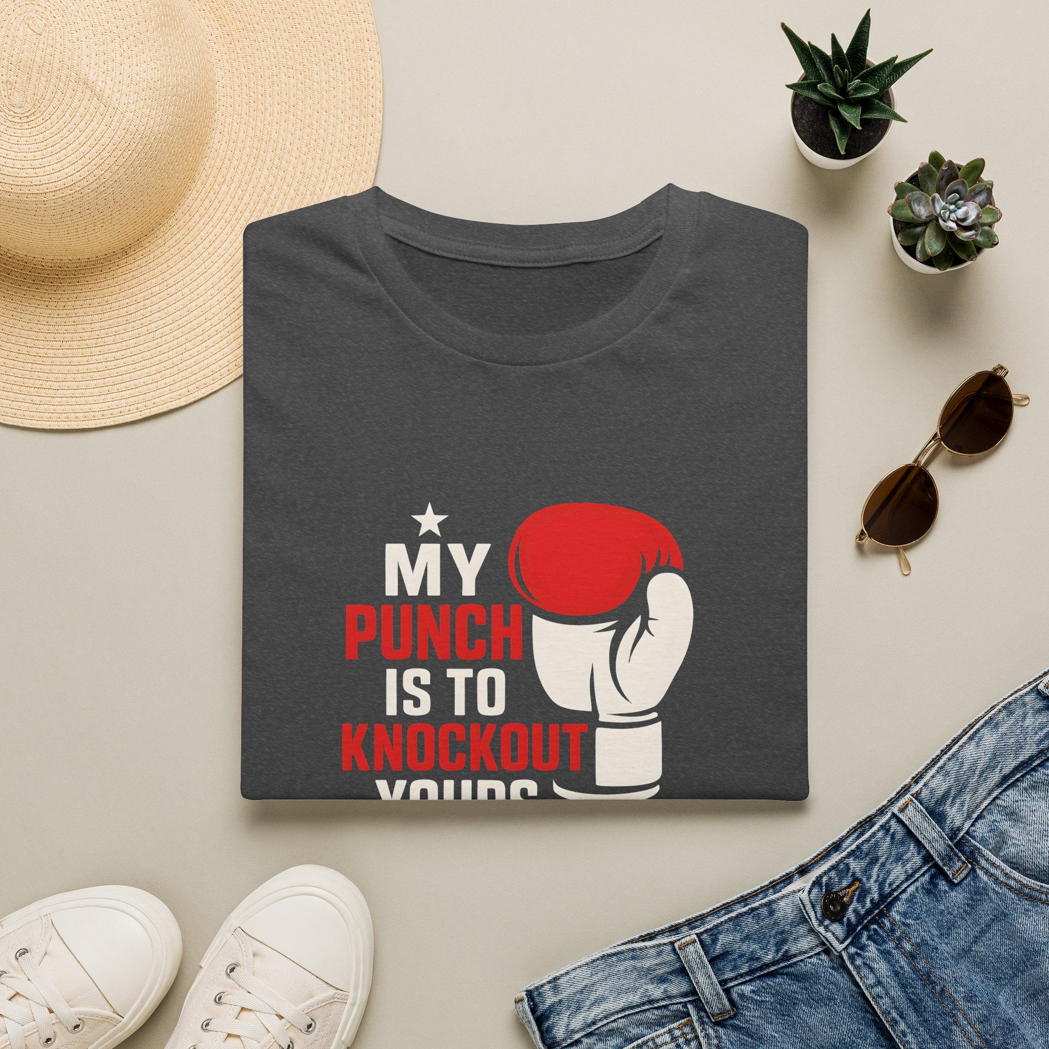 Knockout Punch Slogan T-Shirt
