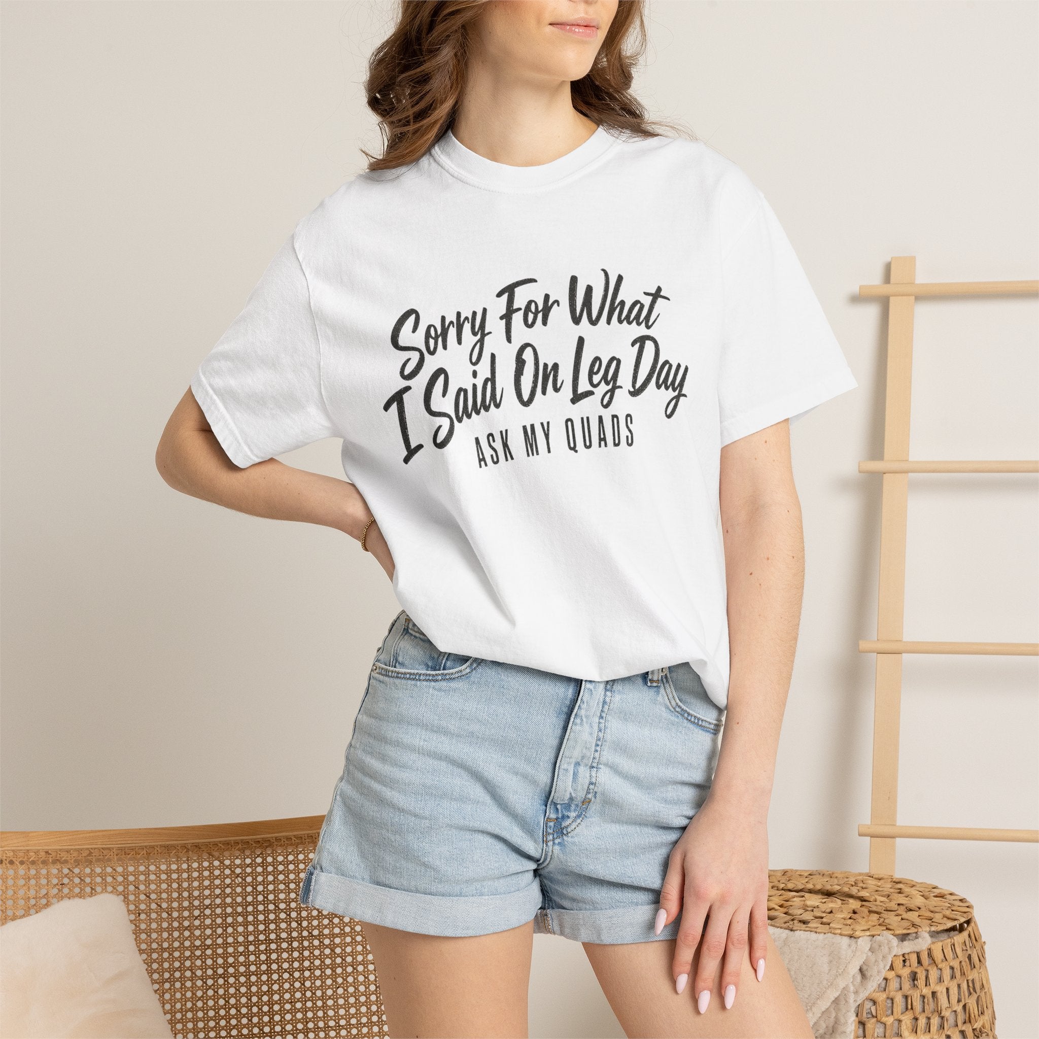 Leg Day T-Shirt — "Sorry For What I Said On Leg Day" Gym Workout Tee