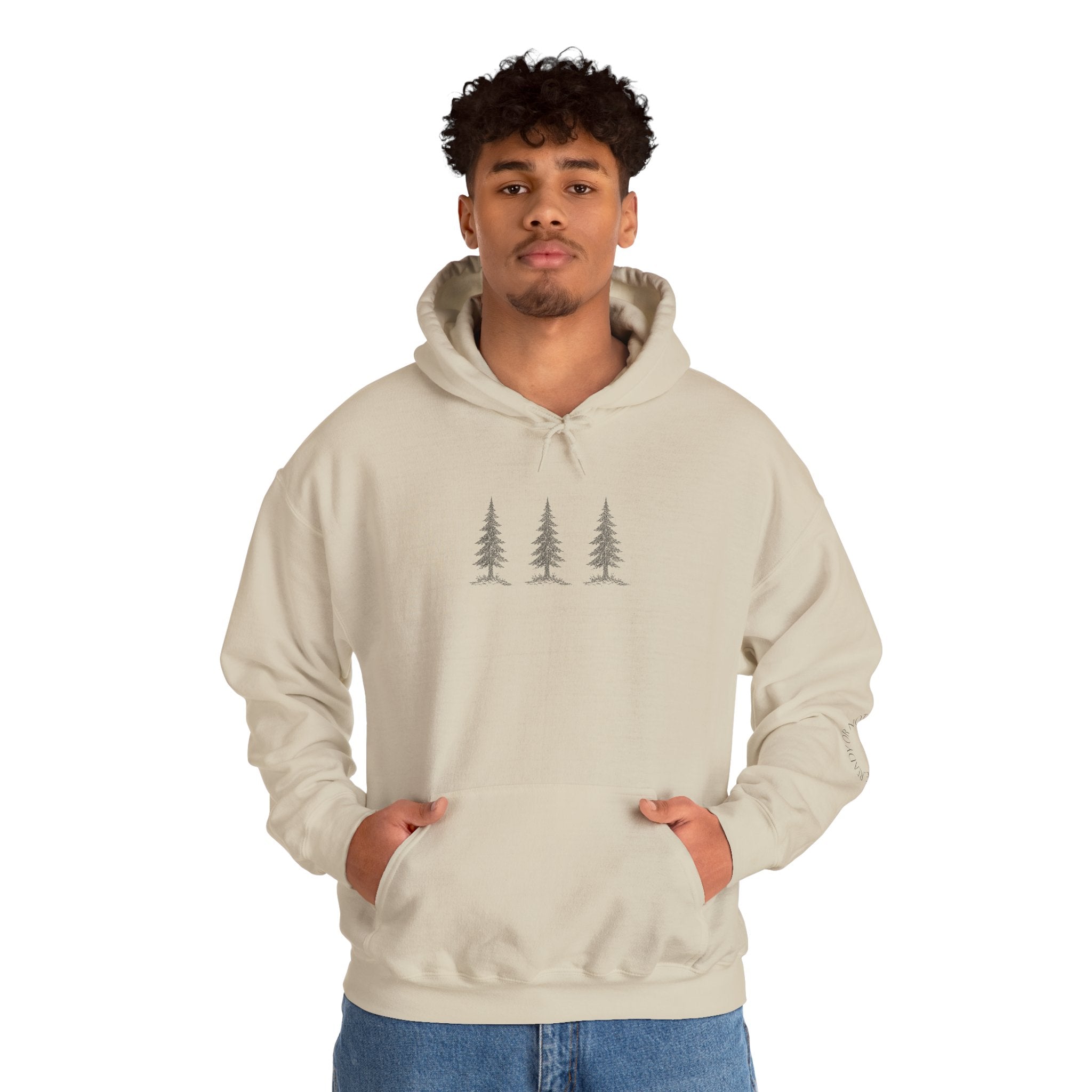Hoodie — "Hide & Seek Champion" Sasquatch Forest Graphic Hooded Sweatshirt
