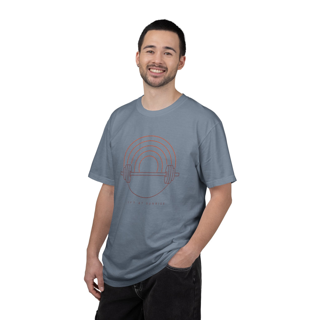 Fitness Rainbow T-Shirt — Live At Sunrise Barbell Graphic Tee