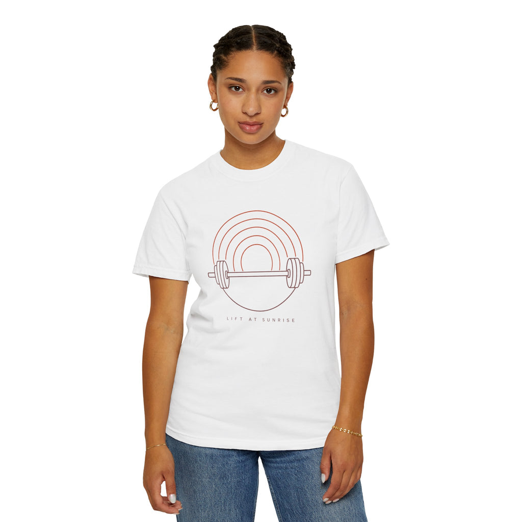 Fitness Rainbow T-Shirt — Live At Sunrise Barbell Graphic Tee