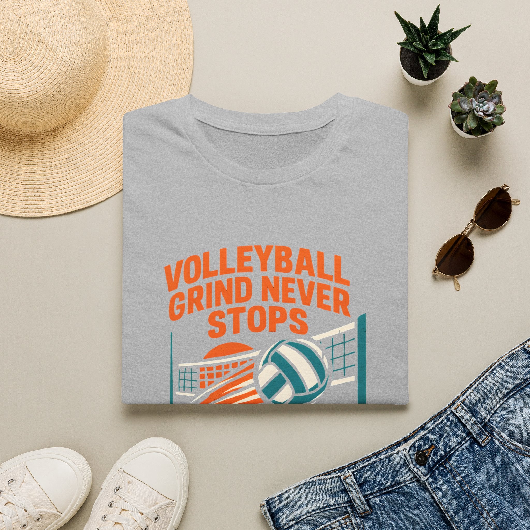 Volleyball Grind Never Stops T-Shirt