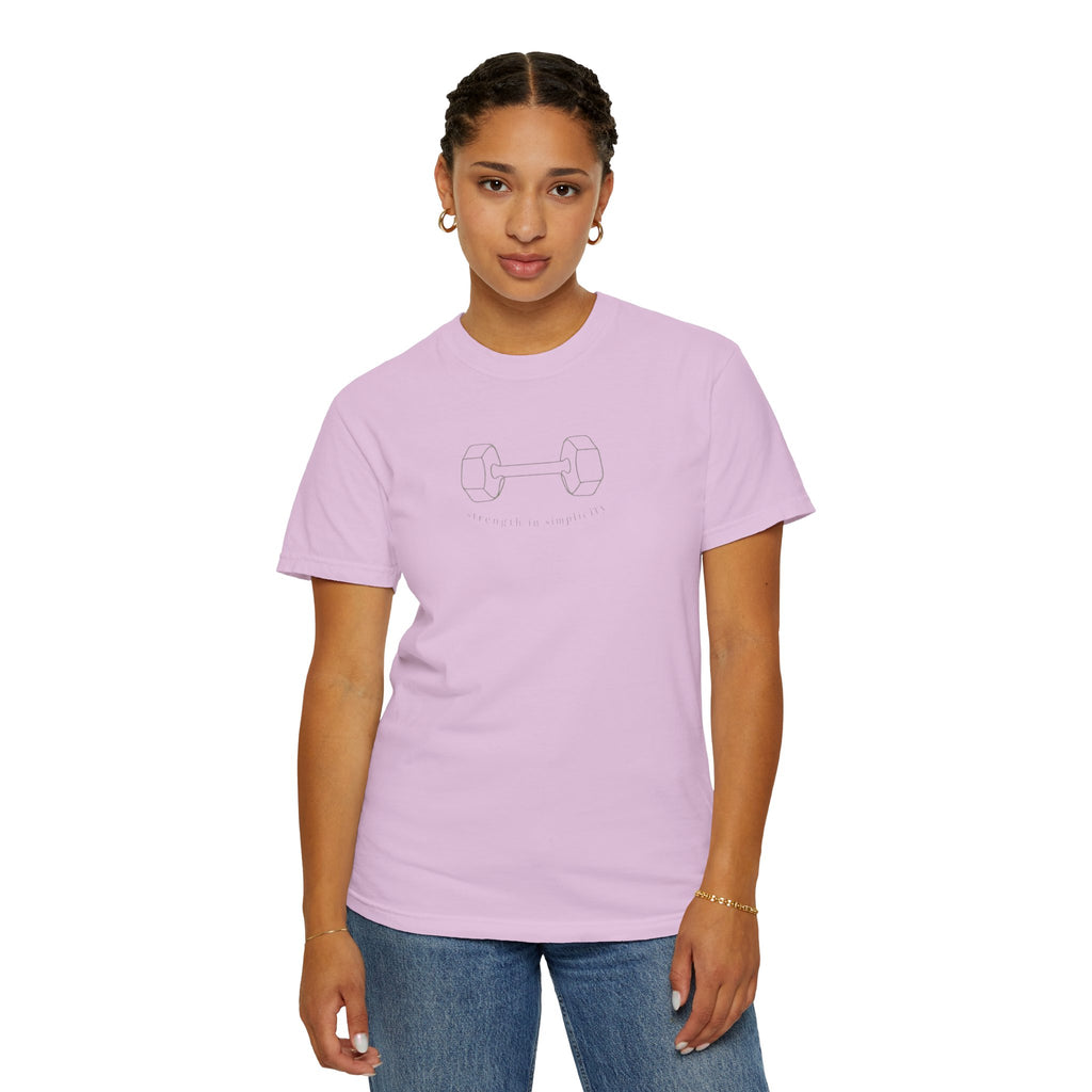 Strength in Simplicity Barbell T-Shirt
