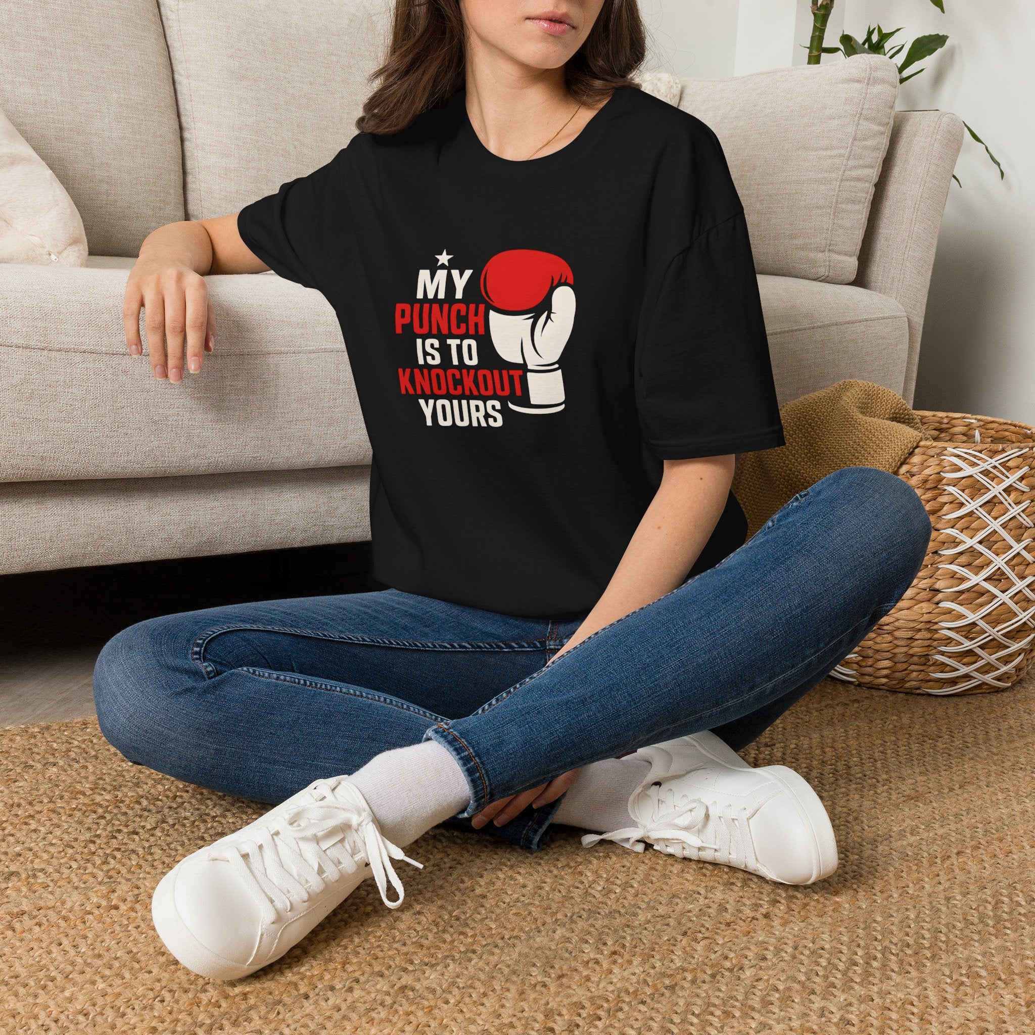 Knockout Punch Slogan T-Shirt