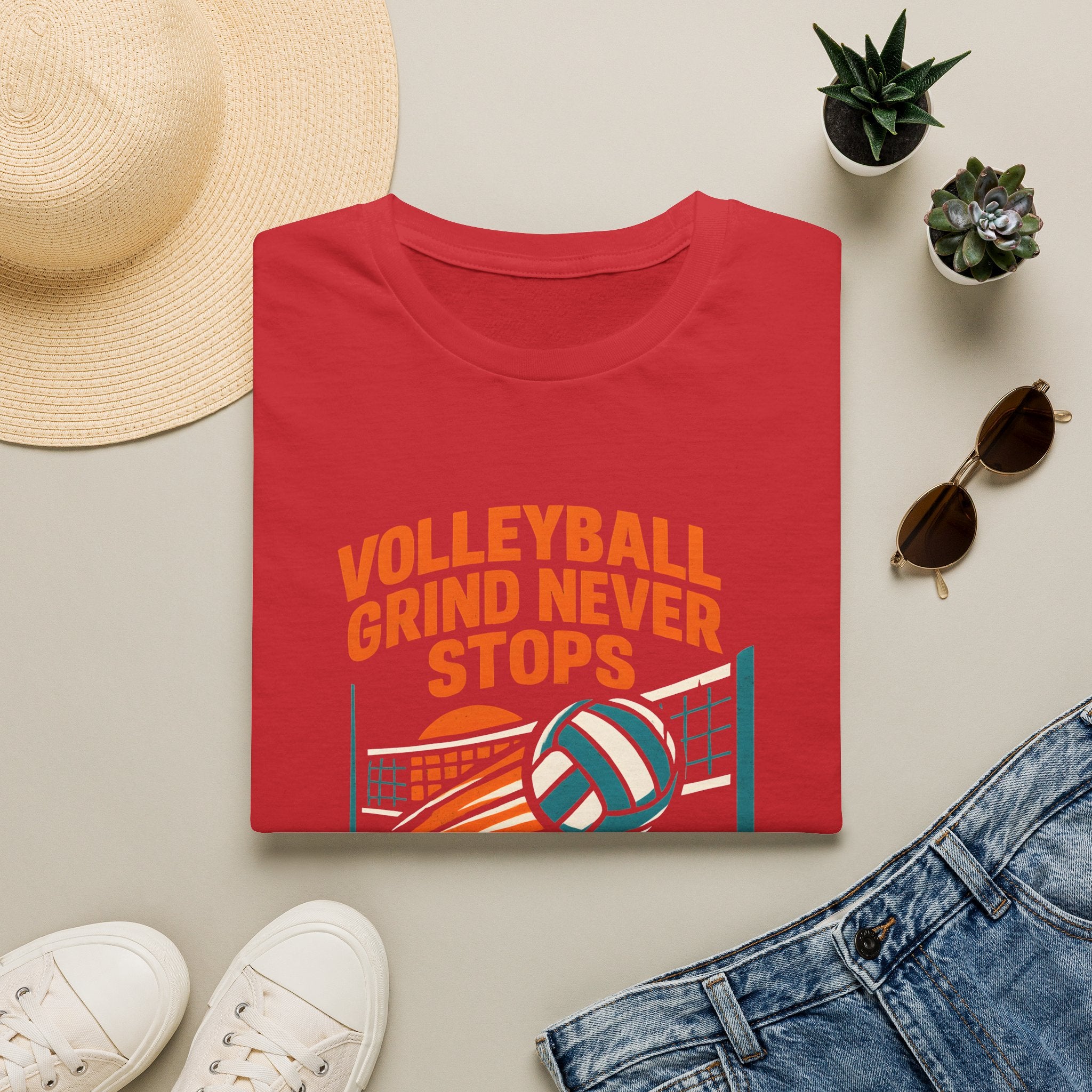 Volleyball Grind Never Stops T-Shirt