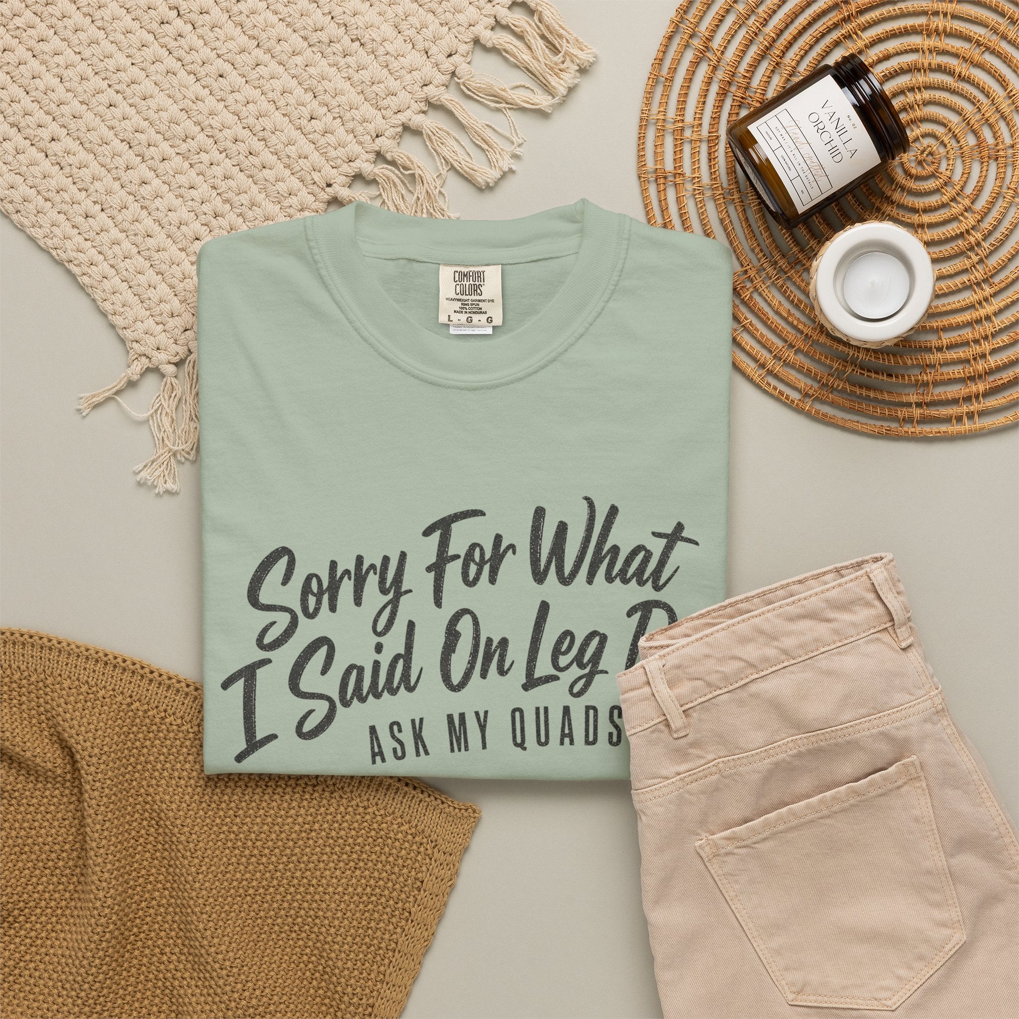 Leg Day T-Shirt — "Sorry For What I Said On Leg Day" Gym Workout Tee