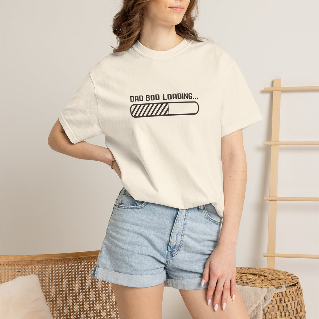 Dad Bod Loading T-Shirt — Funny Fatherhood Progress Bar Tee
