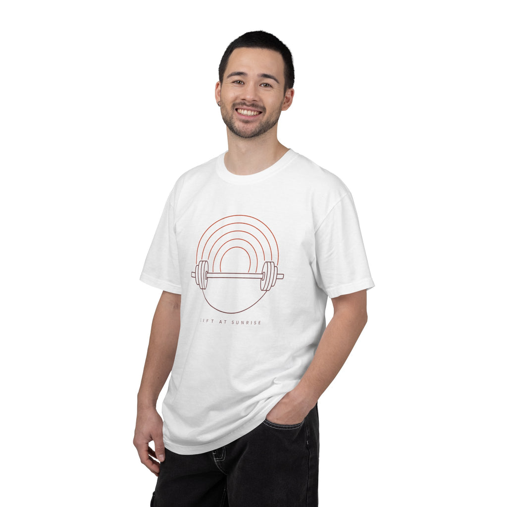 Fitness Rainbow T-Shirt — Live At Sunrise Barbell Graphic Tee