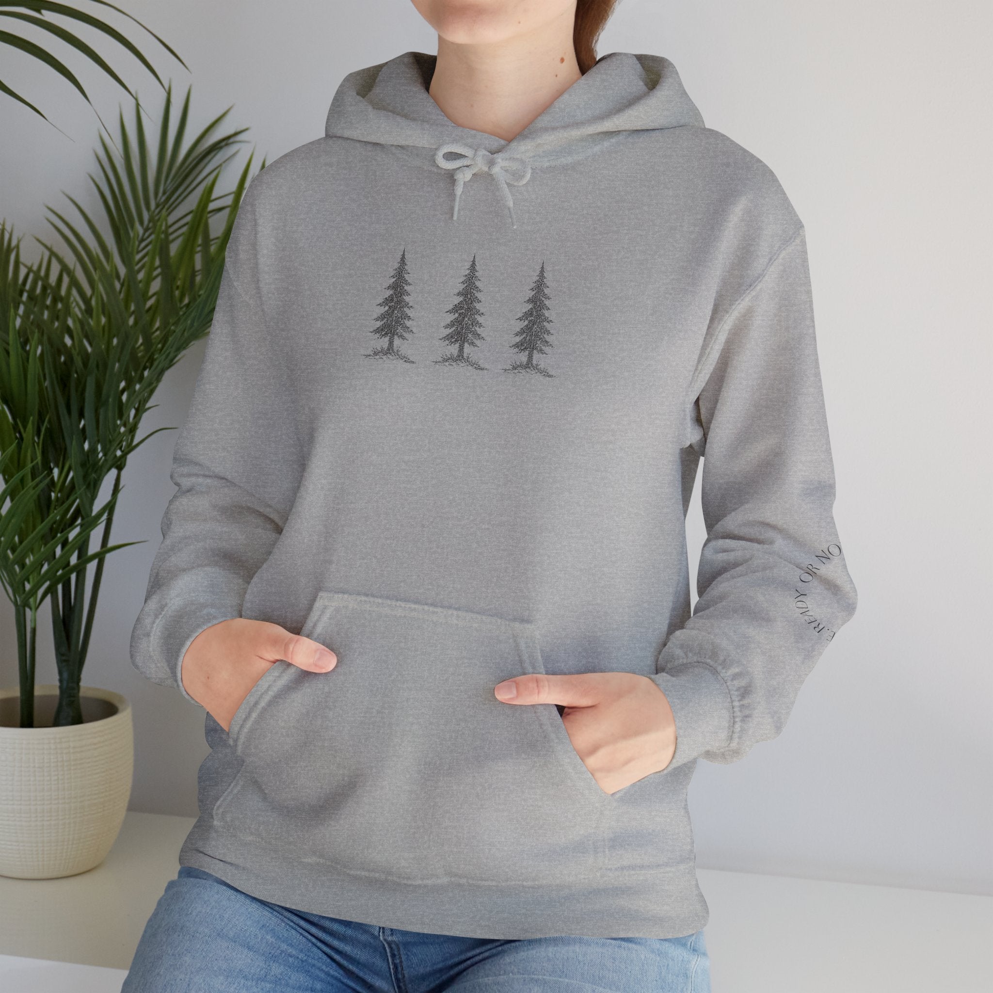 Hoodie — "Hide & Seek Champion" Sasquatch Forest Graphic Hooded Sweatshirt