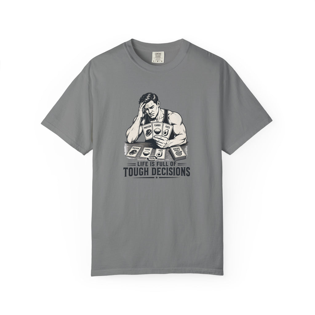 T-Shirt “Life Is Full of Tough Decisions” Funny Card-Player Graphic Tee