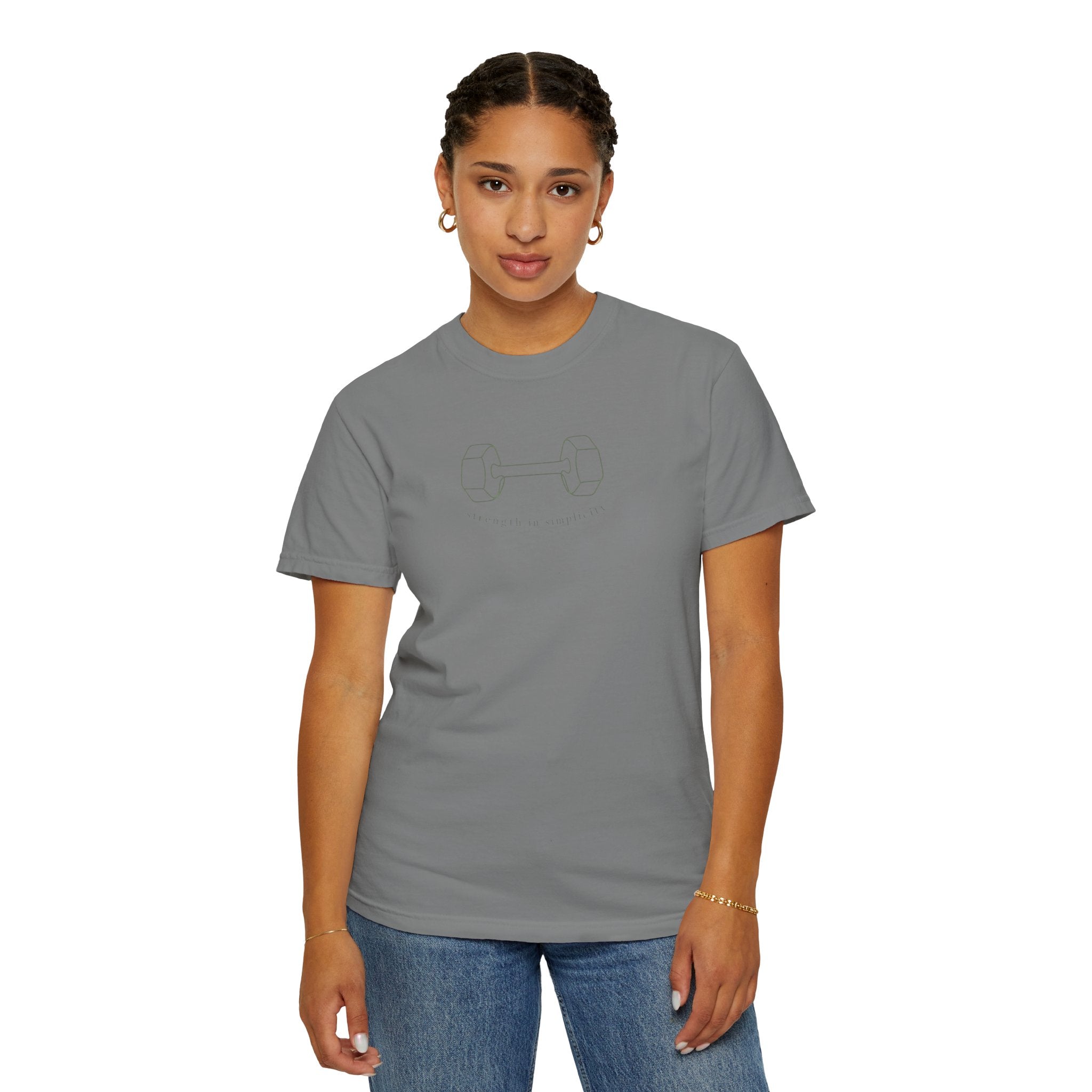 Strength in Simplicity Barbell T-Shirt