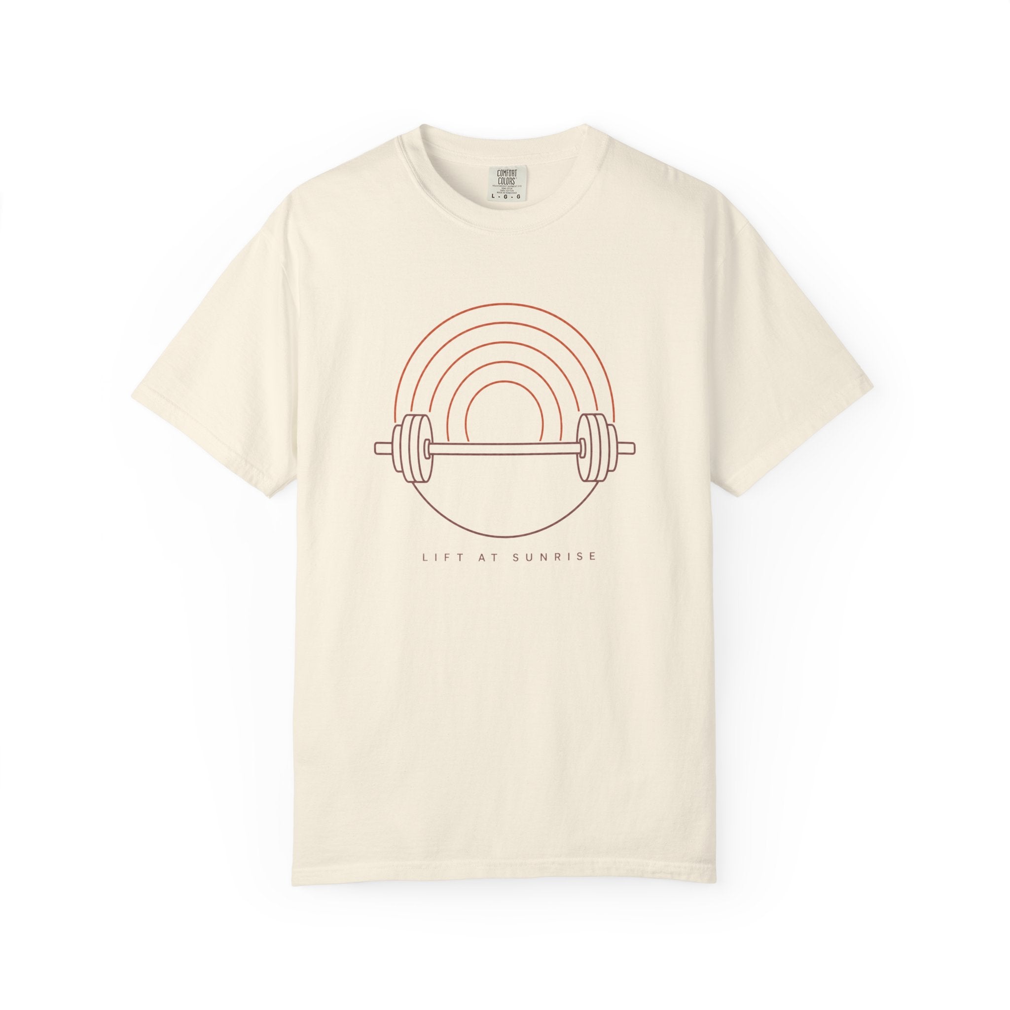 Fitness Rainbow T-Shirt — Live At Sunrise Barbell Graphic Tee